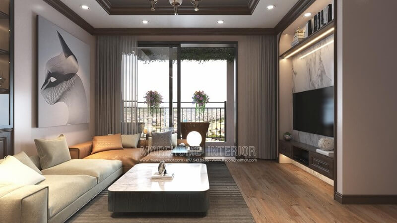 Nội thất phòng khách chung cư hiện đại và sang trọng Thiết kế phòng khách chung cư