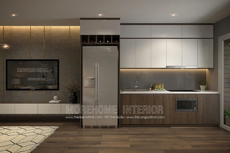 Tủ bếp gỗ công nghiệp hiện đại được yêu thích nhất trong vài năm trở lại đây Tủ bếp gỗ công nghiệp và tủ bếp acrylic