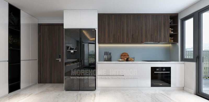 Nội thất phòng bếp sang trọng và tiện nghi với mẫu tủ bếp đẹp Tủ bếp gỗ công nghiệp và tủ bếp acrylic