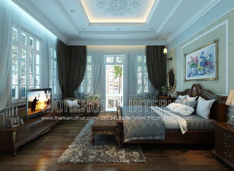 Sản phẩm kệ tivi tân cổ điển được là bằng gỗ óc chó luôn độc đáo về cả kiểu dáng lẫn thiết kế bởi những đường vân nhẹ nhàng, mềm mại và vô cùng cuốn hút